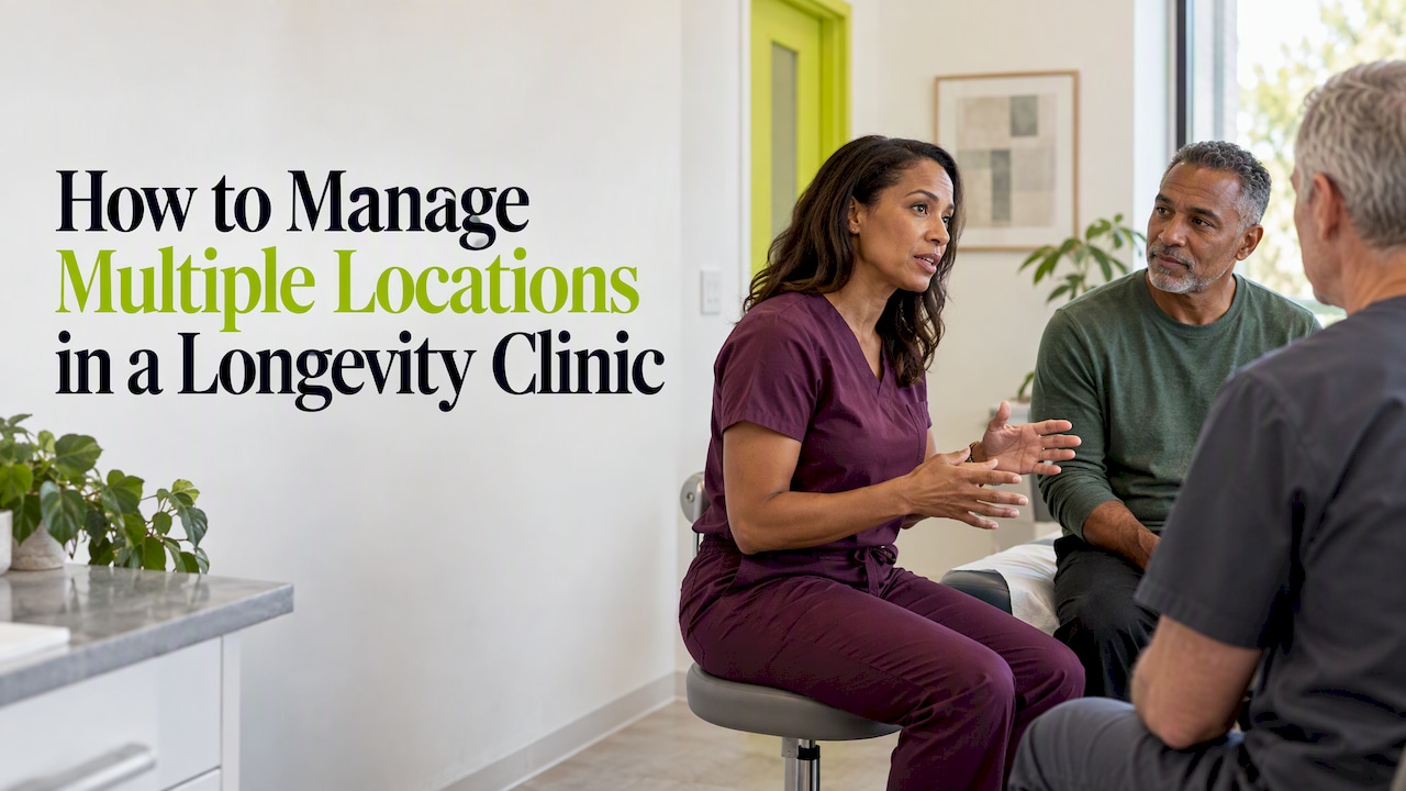 Providers coordinating a patient handoff across clinic sites